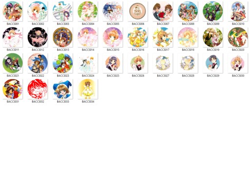 Cardcaptor Sakura CLAMP kolíky MNOHÉ DIZAJNY