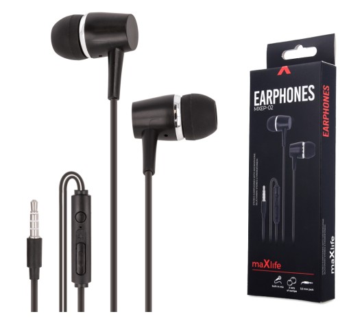Slúchadlá + mikrofón pre telefón 3,5 mm jack pre kábel do uší pre telefón