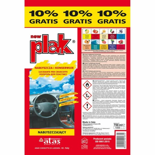 ATAS LEŠTIACI LEŠTIČ DO KOKPITU VANILKA 750ML