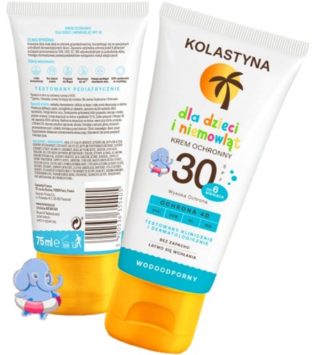 KOLASTYNA OCHRANNÝ KRÉM PRE DETI SPF 30 OD 6 MESIACOV