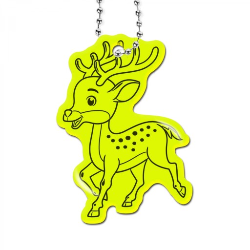 REFLEXNÝ PRÍvesok DEER reflexná kľúčenka REFLEXNÁ PRE DETI