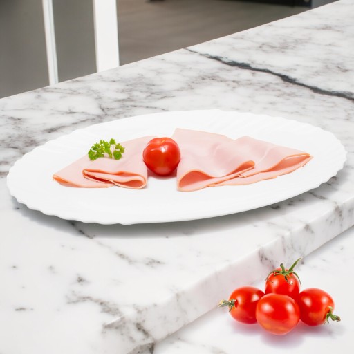 TANIER 23CM BIELY SERVISNÝ TANIER NA OBJÍDKY, OBdĺžnikový