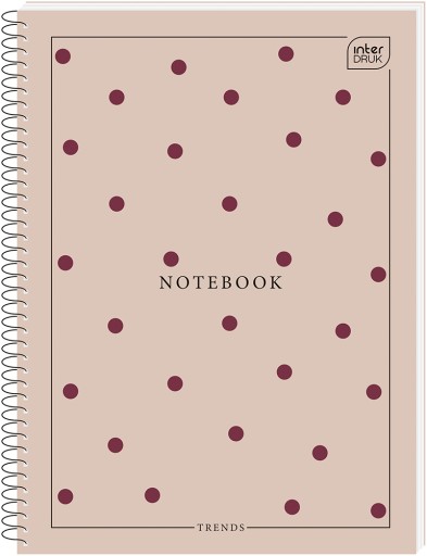 Circle Notebook A5/100 Grid Interprint Rôzne vzory