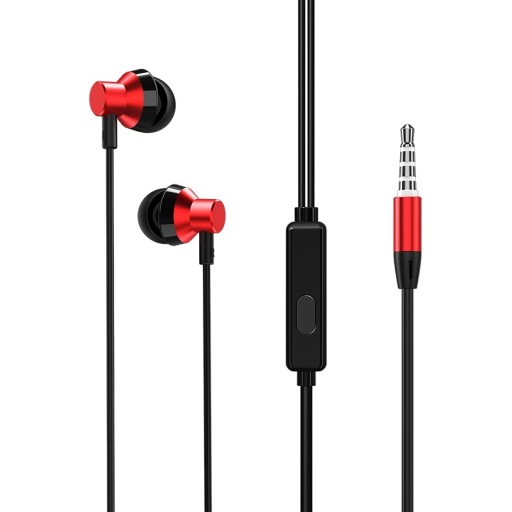 BM35 Audio slúchadlá 3,5 mm jack s KOVOVÝM mikrofónom