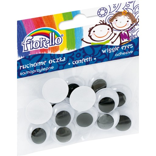 Samolepiace očká Confetti Fiorello 20mm 15 ks