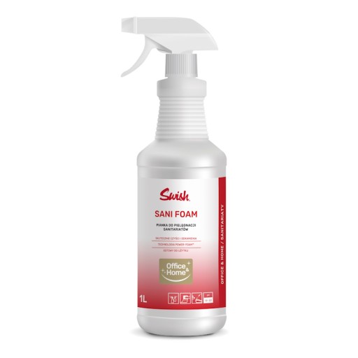 Swish Sani Foam - čistiaca pena pre sociálne zariadenia pripravená na použitie, 1 l