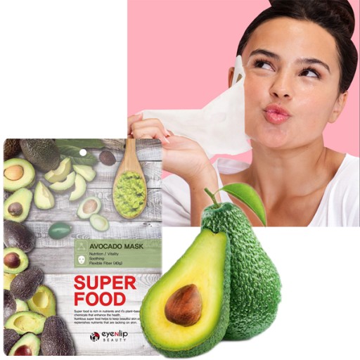 Zvlhčujúca maska proti vráskam KOREAN AVOCADO TV MASK