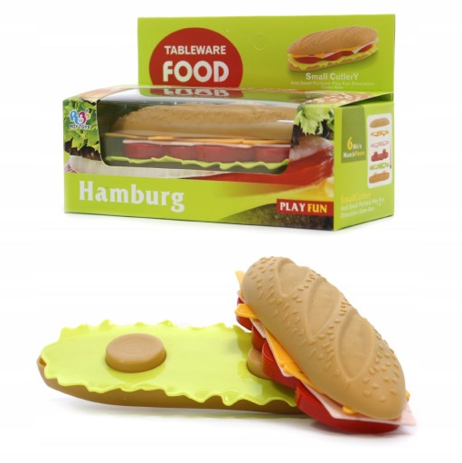 MONTOVATEĽNÝ SANDWICH hračka jedlo HAMBURGER