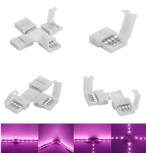 Krížový konektor pre 10mm RGB LED pásy