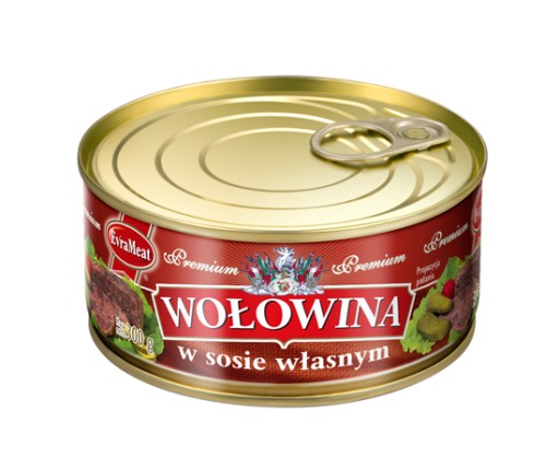 HOVÄZIA OMÁČKA VLASTNÁ PREMIUM konzerva Evra 300g