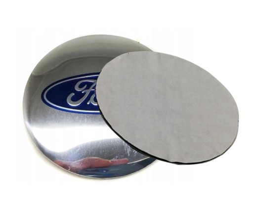 Hliníková nálepka na puklice FORD 56mm strieborná