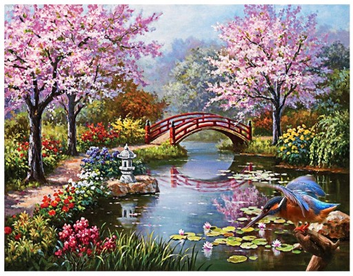 DIAMANTOVÁ VÝŠIVKA SET Kvety PAINTINGS Diamantová maľba Diamantová MOZAIKA