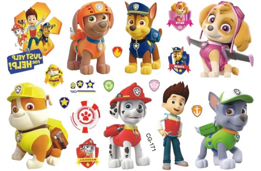 Umývateľné tetovanie pre deti PAW PATROL PAW CG171