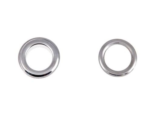 Kožené očká, kovové 10x15mm, SILVER 20 set
