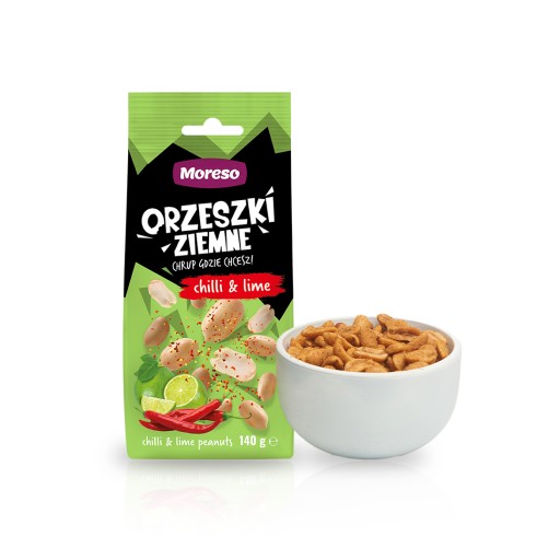 CHILLI & LIME ARAŠIDY 140g Moreso