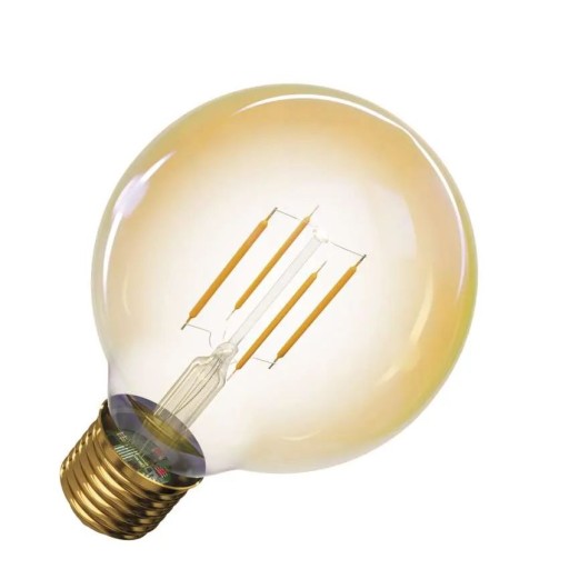 LED ŽIAROVKA EMOS Z74304 VINTAGE G95 E27 4W (40W) 470lm TEPLÁ BIELA
