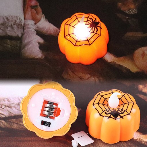 6x SET ETERNAL LAMPA LED SVIEČKA HALLOWEEN HALLOWEENSKÉ DEKORÁCIE TEKVICE