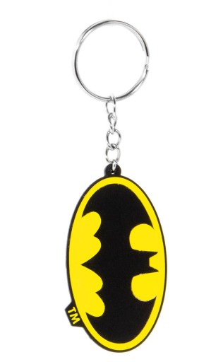 Gumová kľúčenka s logom DC Batman