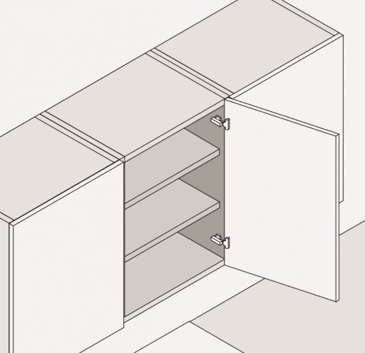 BLUM 71M2550 Clip 100° nasadzovací nábytkový pánt