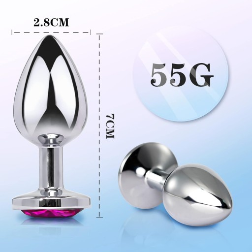 Análny kolík s kryštálom, veľkosť S ANAL SEX 7cm x 2,8cm