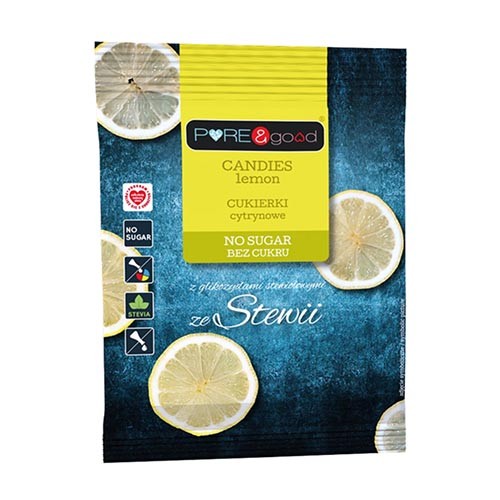 Citrónové cukríky bez cukru so stéviou 50g