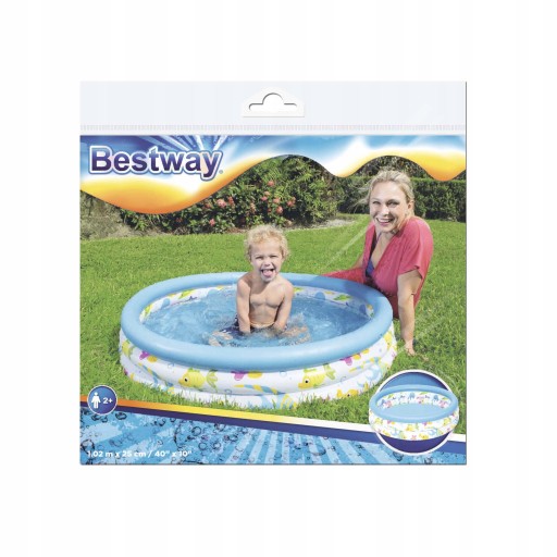 51008 NAFUKOVACÍ BAZÉN ZÁHRADNÝ BAZÉN pre deti 102x25 cm BESTWAY
