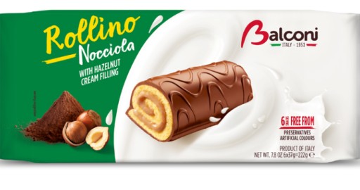Balconi Cookies Mini rolky plnené orechmi