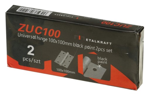 UNIVERZÁLNY PÁNT 100x100 mm ČIERNA 2 kusy