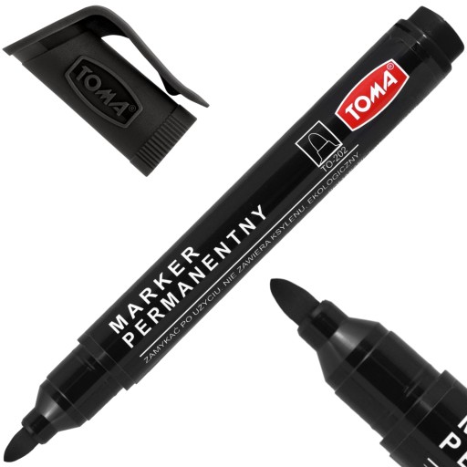 TOMA TO-202 Permanentný popisovač 1,5 mm čierny