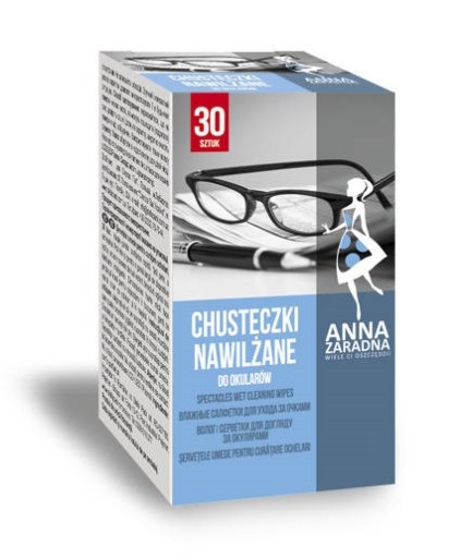 Vlhčené obrúsky na okuliare 30 sáčkov Anna Z