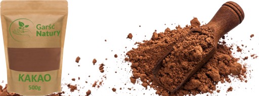 PRÍRODNÉ TMAVÉ KAKAO Alkalizovaný prášok 500g Silné pravé kakao