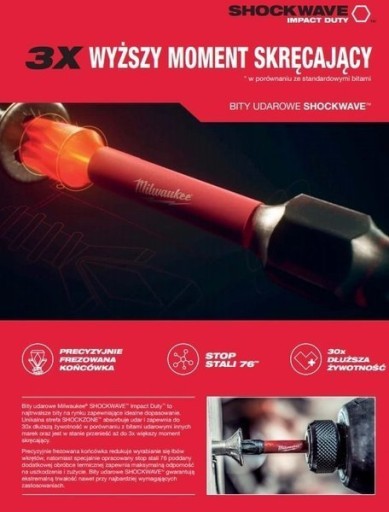 Nárazový bit Milwaukee Shockwave PZ2x25 mm