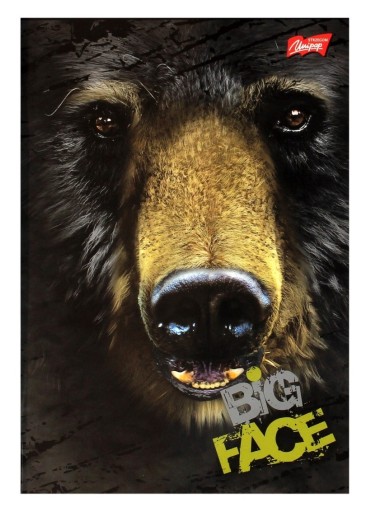 A5 80k mriežkový zápisník Big Face Animals Unipap