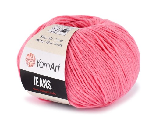 Priadza YarnArt Jeans 78 / malinová ružová