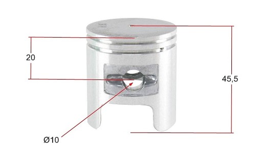 Sada piestov skútra pre HONDA VISION, motor 4T, 41,00 mm čap 10