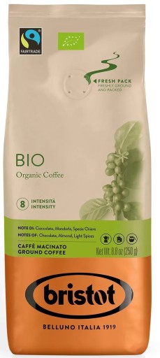 BRISTOT BIO/FTO Mletá káva 250g