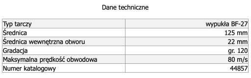 Lamelový kotúč 125 mm so zirkónovým povlakom P120 PROLINE (44857)