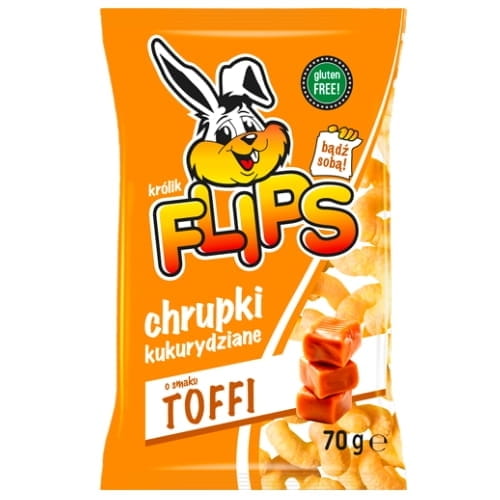 Flips Kukuričné lupienky s príchuťou karamelu 70g