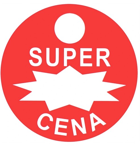 TABUĽKA NA ŠTÍTKY SUPER CENA TABUĽKA ČERVENÁ 15 CM