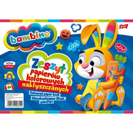 KNIHA FAREBNÉHO PAPIERA A4 BAMBINO 01802