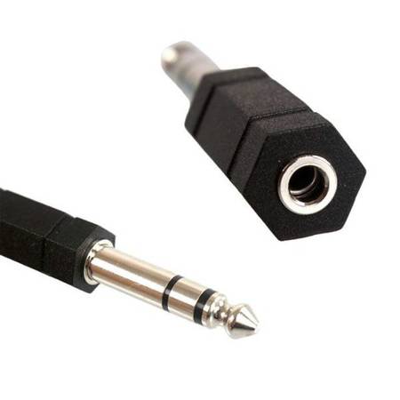 Adaptér JACK, zástrčka 6,3 mm, zásuvka MINI JACK 3,5 mm