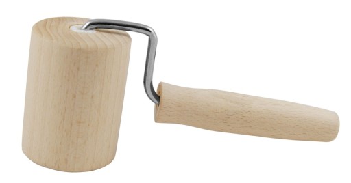 VALEC NA VAĽANIE NA CESTO, malý, drevený, s rúčkou, OTOČNÁ FAWORKA MALÝ, 17 cm