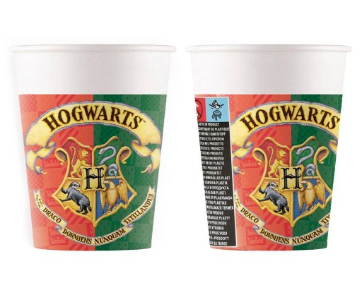 Harry Potter papierové poháriky - 200ml 8 ks.