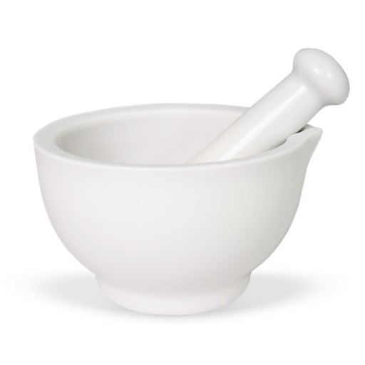 Porcelánový mažiar s paličkou 10,5 cm
