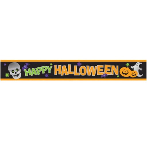 Fóliový banner HALLOWEEN, girlanda, STRAŠNÁ párty