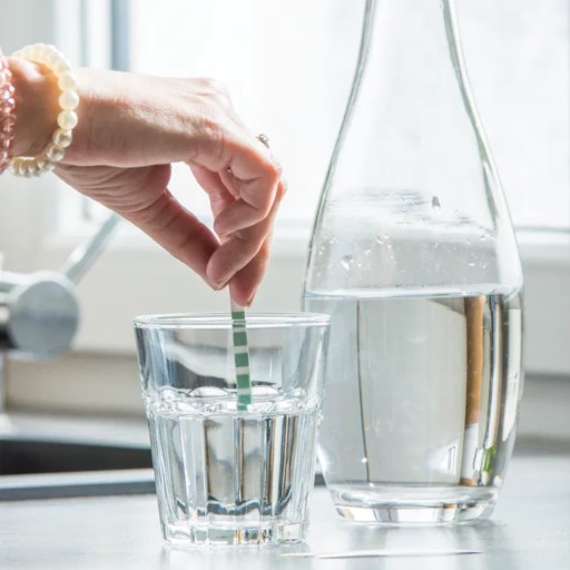TESTER TEST MERANIE TVRDOSTI VODY KVALITA PH PRÚŽOK CHLÓR USTM