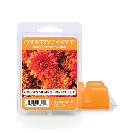 Vosk s vôňou Golden Mums & Honeycrisp Country Candle