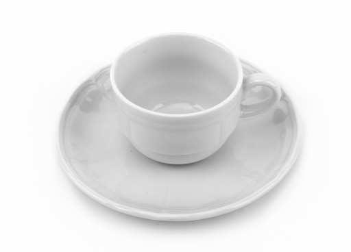 Castel White šálka s podšálkou 100 ml