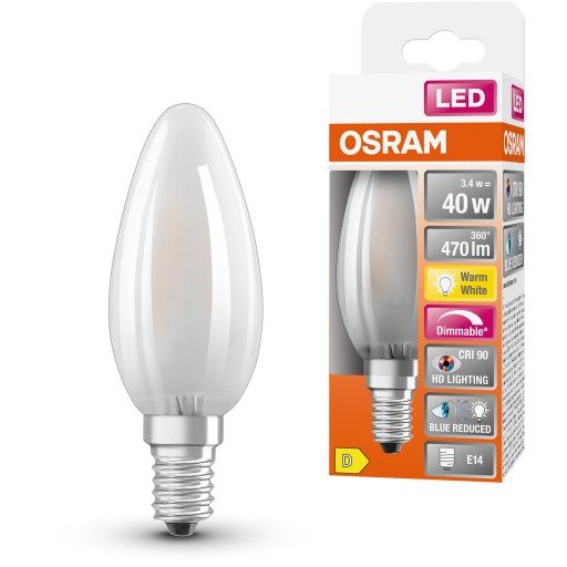 E14 LED žiarovka 3,4W 2700K CRI90 Stmievateľná OSRAM