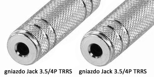 JACK konektor 3,5mm 4P TRRS zásuvka-zásuvka VITALCO